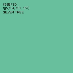 #68BF9D - Silver Tree Color Image